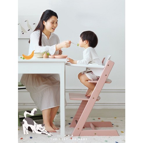 트립트랩  원목 하이체어 트립트랩 베이비 아기 식탁의자 유아 이유식 의자, 03. 라인블루-싱글체어(현품)