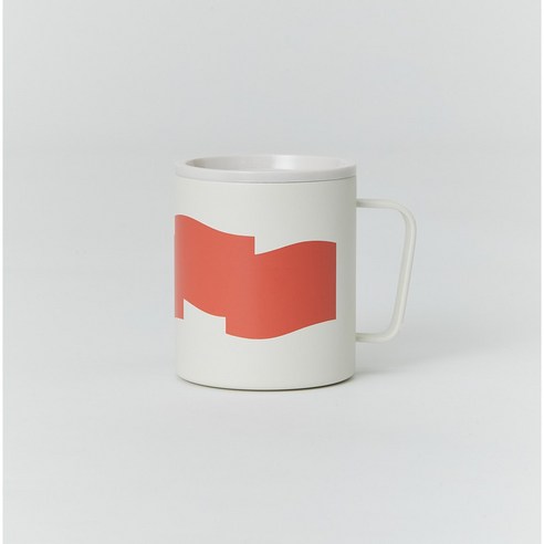 베터핑거 스텐 머그 375ml, 레드/FLAMY, 1개