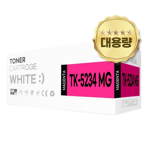 교세라 TK-5234 호환토너, 1개, TK-5234 MG 빨강