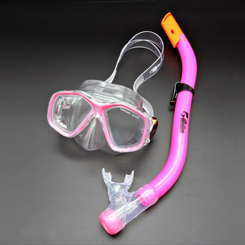 GALLON 갤런 주니어 아동용 스노클링세트 CJ01, 핑크