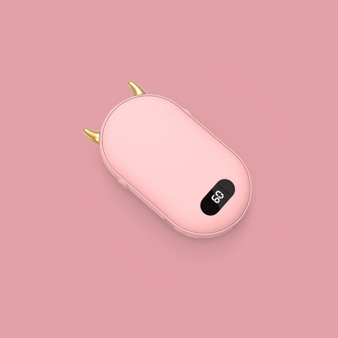 신형 손난로 보조배터리 양면 발열벨트 디지털 usb 충전 이동 전원 휴대용 손난로 선물, 악마 분대 수현, 귀염둥이