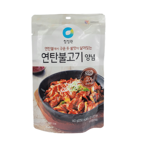 청정원 연탄불고기양념, 140g, 8개