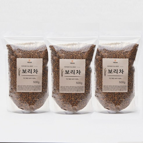 50년전통대현상회 국산 보리차 세트, 3개, 500g, 3개, 1개