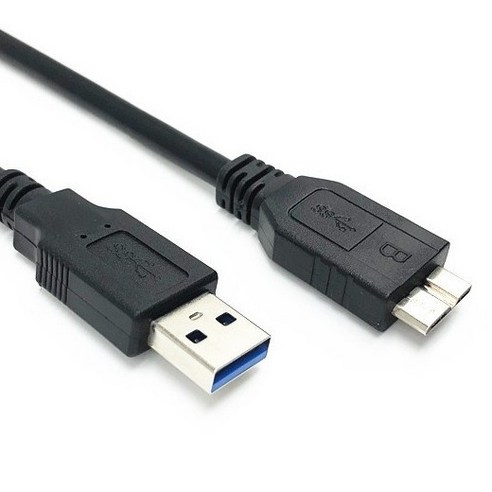 USB 연장케이블 연장선 미니5핀 외장하드 USB3.0 마이크로B, 1개, 0.5m
