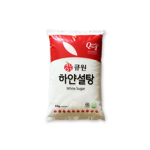 큐원 하얀 설탕, 5kg, 1개