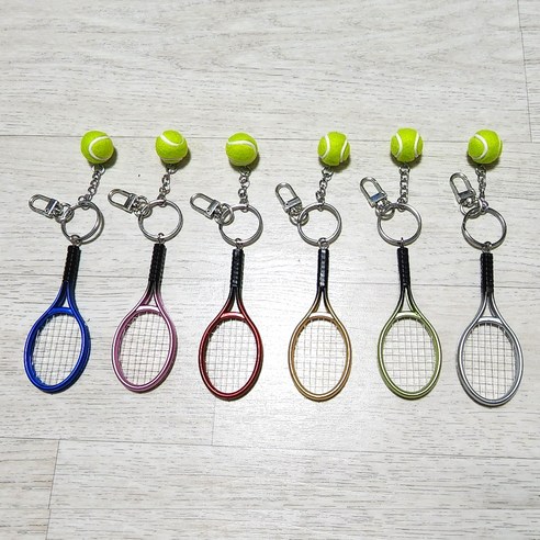 테니스 애호가를 위한 테니스 공 키링 키홀더