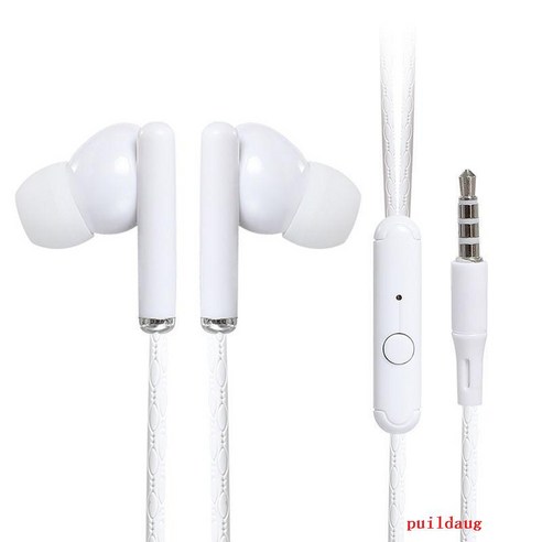 puildaug 내구성 인 이어 유니버설 러닝 게임 고품질 유선 헤드셋, 화이트[통화/내구성/HIFI음질]] 1, 화이트[통화/내구성/HIFI음질]] 1