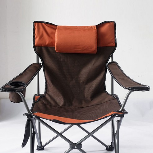 MOHEGIA 야외 가구 접이식 의자 안락 의자 낚시 의자 휴대용 캠핑 의자 야외 의자, . 353 오렌지 전체 천