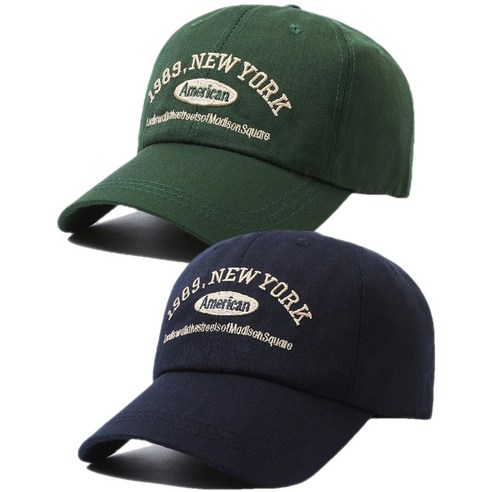 에쉬울프 1989 뉴욕 볼캡 모자 2개세트 남녀공용