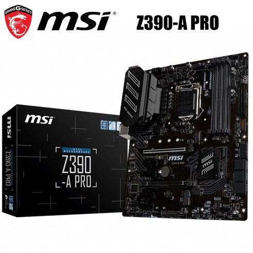메인보드 MSI Z390-A PRO LGA 1151 DDR4 마더 보드 6GPU 6PCI-E 마더 보드 용 새로운 마이닝 마더 보드 12
