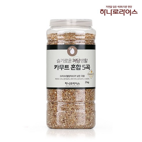 [하나로라이스]슬기로운 저당생활 카무트 혼합5곡 2kg, 1개