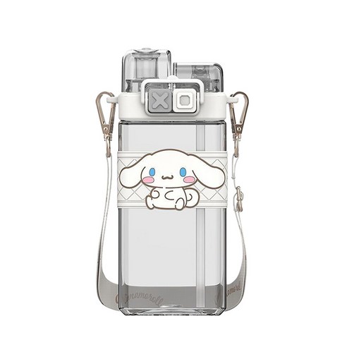 산리오 텀블러 보온보냉 원터치 물컵 물병 휴대용 쿠로미 시나모롤 어린이, 시나모롤520ml, 1개