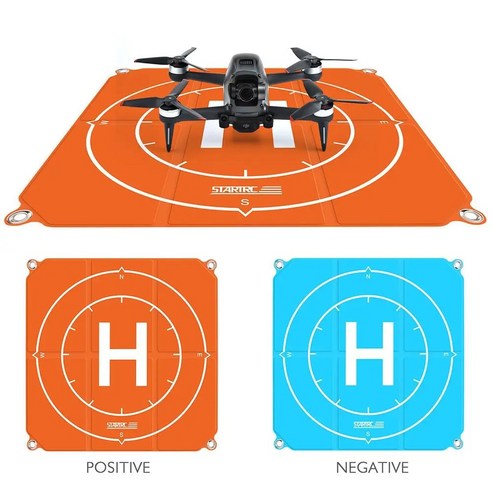 랜딩 Dji Fpv/mini 2/air 2 Uav와 호환 가능한 휴대용 야외 주차 매트 접이식 드론 착륙 패드 사각형 헬리콥터 50 cm 65cm