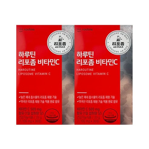 하루틴 리포좀 비타민C 1100mg, 30정, 2개