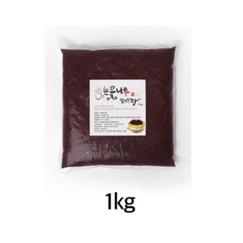 눈꽃나무 국산 팥빙수팥 가마솥에 장시간 삶은 100% 수제 빙수팥, 1kg, 1개