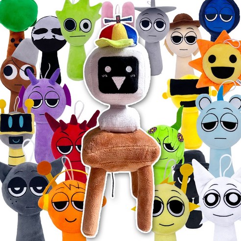 스프런키 sprunki 인형 S25114, 1개, 미스터펀컴퓨터, 22cm