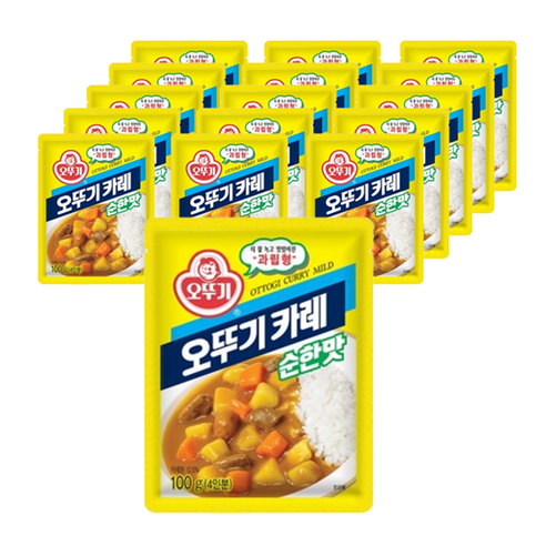 오뚜기 카레 순한맛, 100g, 16개