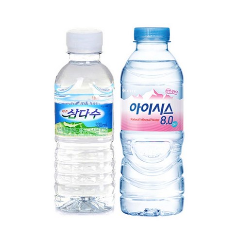 아이시스 300mlx40개+삼다수330mlx20개, 60개, 300ml