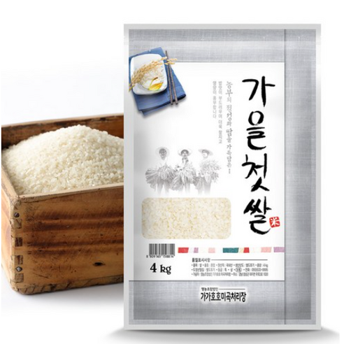 가가호호 2023년 가을첫쌀, 4kg, 1개