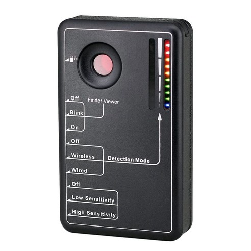 Retemporel RD-30 안티 스파이 감지기 무선 카메라 렌즈 신호 비디오 감시 전자파, 1개, 검은 색