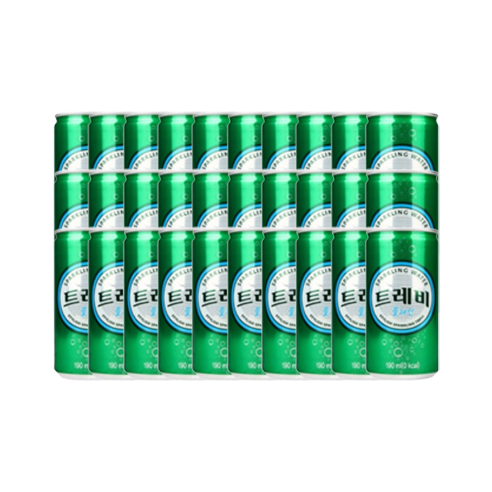 트레비 탄산수 플레인, 190ml, 90개