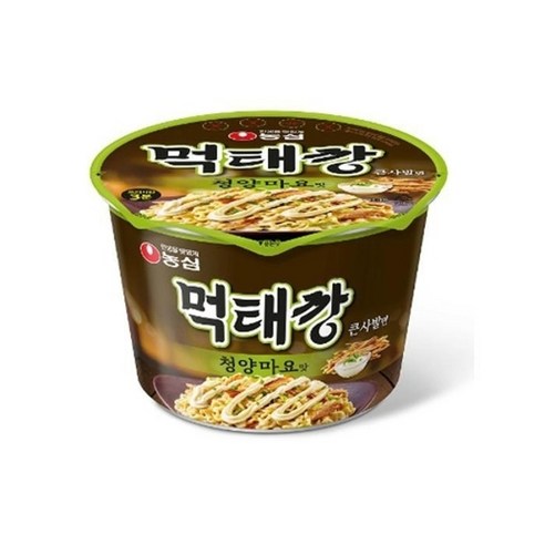 먹태깡 큰사발 청양마요맛 큰컵용기면 118g x 4개