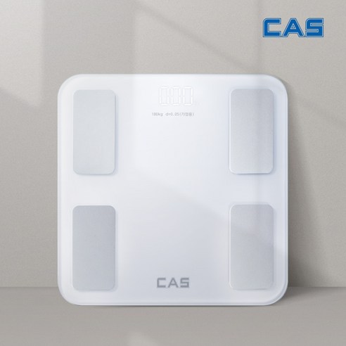 CAS 스마트인바디 체지방 체성분 체중계 BFA-S15 블루투스 카스, 화이트, 1개