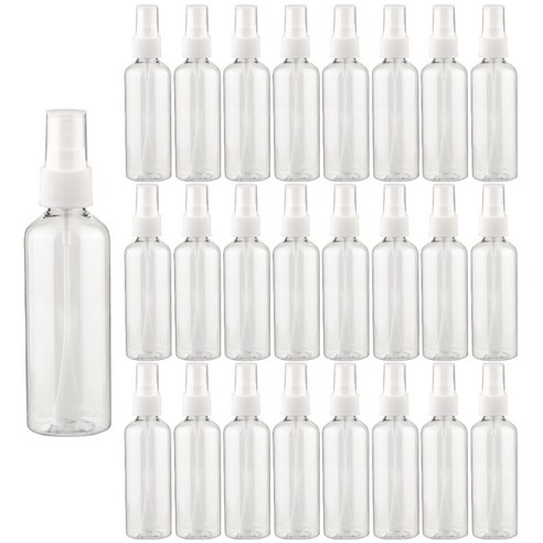 27리빙 스프레이 공병, 25개, 100ml 화이트캡 투명