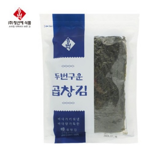 청산에 두번구운 곱창김 25매 (60g) * 4팩, 4개