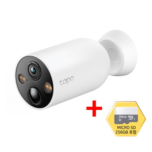 티피링크 Tapo TC85 CCTV + SD(128GB/256GB/512GB) 2K QHD Wi-Fi 무선 자석 브라켓 맘캠 홈캠 펫캠 CCTV / 공식 판매점, TC85-SD256GB, 1개