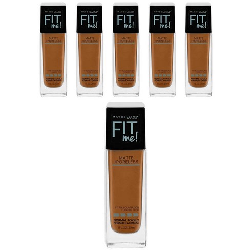 메이블린 핏 미! 매트+ 포어리스 파운데이션 30ml, Cappucino, 6개