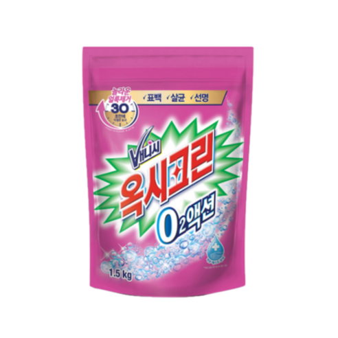 옥시크린 오투액션 분말 표백제 1.5kg, 1개