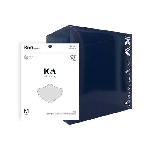 케이에이투디황사방역마스크(KF94)(중형)(흰색) KA 프리미엄 2D 황사방역 100%국내자제 KF94 마스크 화이트 M, 50매