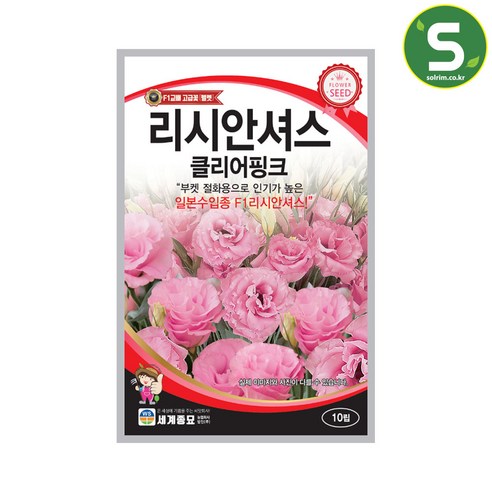 꽃 애호가의 절화 및 장식적 필수품: 리시안셔스클리어핑크