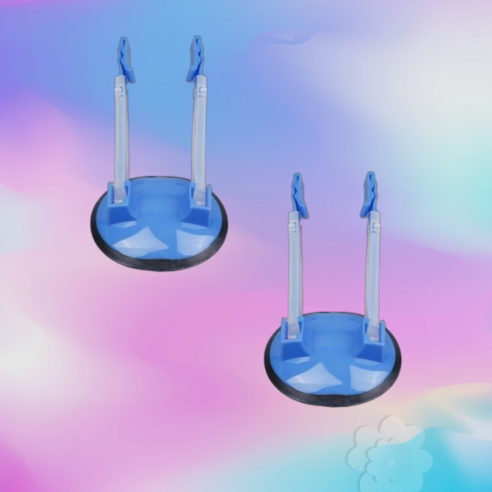 주방 고정용 지퍼백 집게 홀더 봉투 거치대 음식물쓰레기 봉투 거치대, 2개, 블루