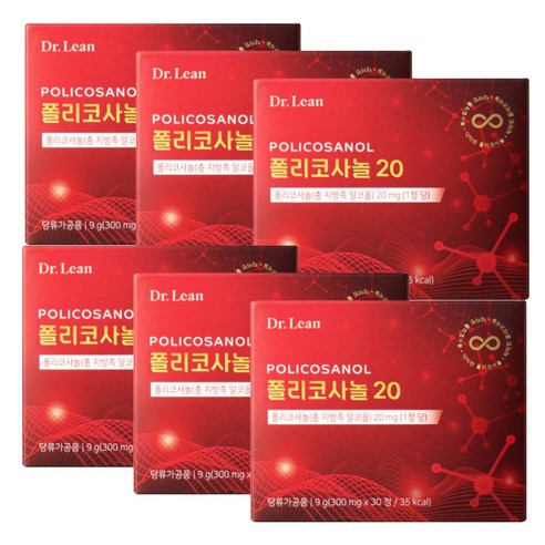 [공식] 바디닥터스 폴리코사놀20 [폴리코사놀 - 총 지방족 알코올 20mg 함유(1정당)], 3개, 30정