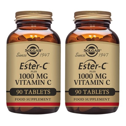 Solgar 에스터-C 플러스 비타민 C 1000mg 타블렛, 90정, 2개