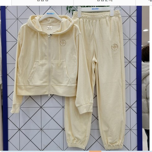 에꼴리에 23년틴톡봄신상50% 테리후드점퍼와이드조거바지셋업세트 23O0751 0752