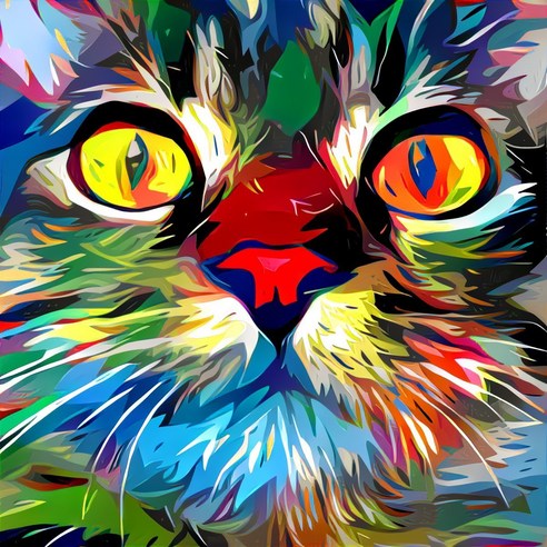 diy 그림 5D 다이아몬드 클래식 망라천하고양이 십자수, 1 건, Ry110 30x30