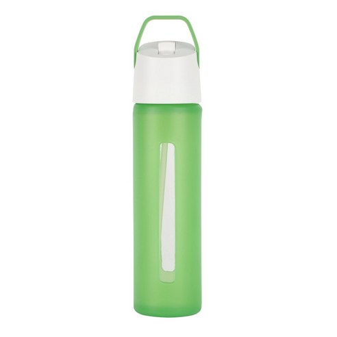 타케야 글래스 비버리지 플립 스트로 캐리 핸들 포함, Green, 532ml, 1개