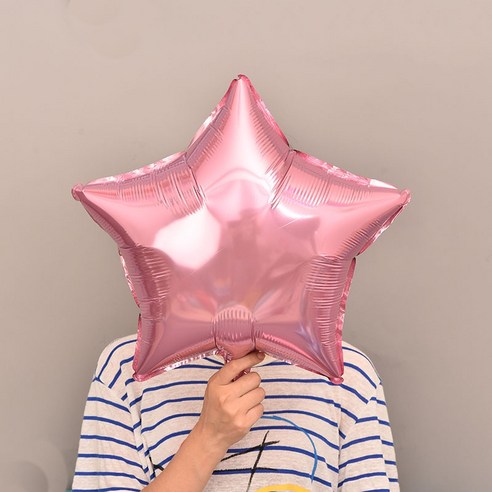 파티복닷컴 모양풍선 10개입, 26.별 핑크 45.72cm