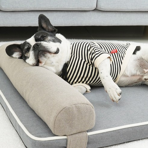 까네밀리 3D 에어 오투스 강아지 방석 애견 침대 대형견, 다크그레이 대형