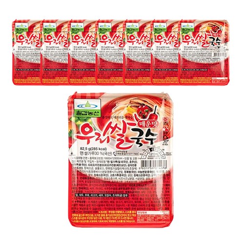 칠갑농산 우리쌀국수 매운맛 82.5g 8개, 2개