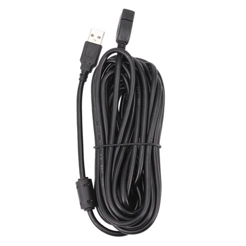 USB 확장 데이터 케이블 2.0 컴퓨터를위한 여성 긴 코드에 남성, 검정, 5m.
