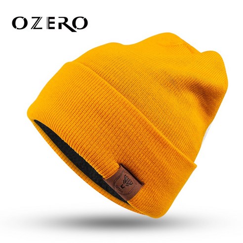 OZERO 남녀공용 기모 안감 비니 겨울 방한모자