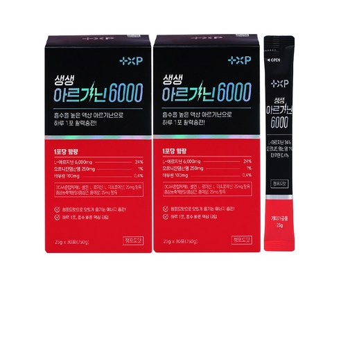 생생아르기닌 6000 30포*2, 2박스, 30회분