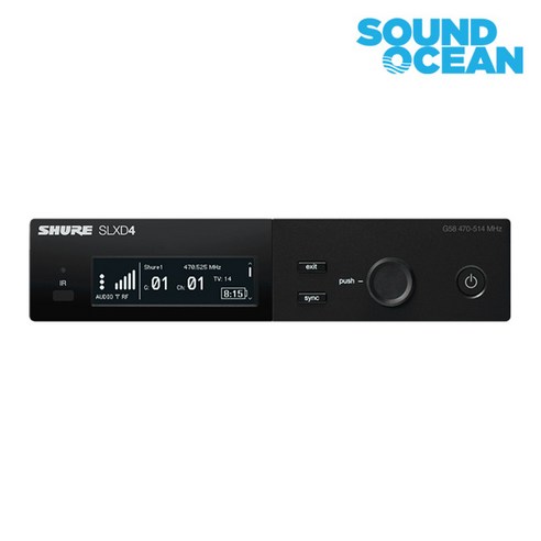 슈어 무선마이크 SHURE Wireless Microphone, SLXD4(싱글 수신기)
