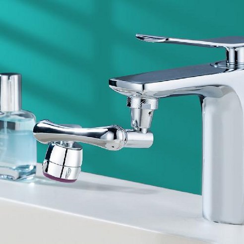 퓨어리퍼블릭 스테인레스 합금소재 360도 회전수도꼭지 퓨어 워터탭, 1개