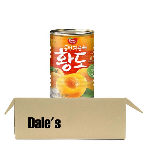 데일즈기획 동원 지중해 복숭아 슬라이스 황도 통조림, 410g, 1개