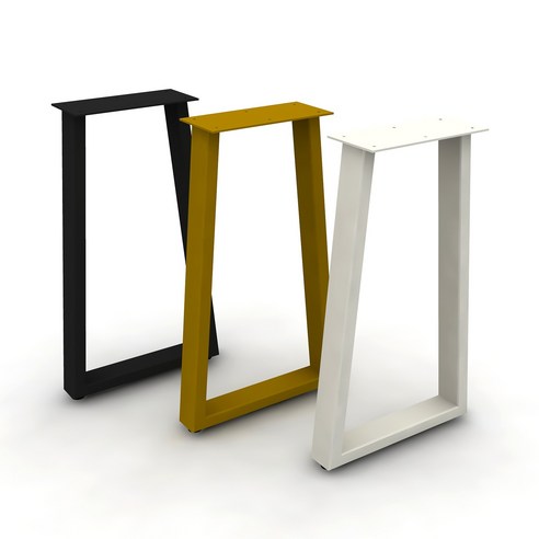 공간에 깊이를 더하는 예술, H-101-A3 우드슬랩 철재 다리 프레임 테이블철제다리